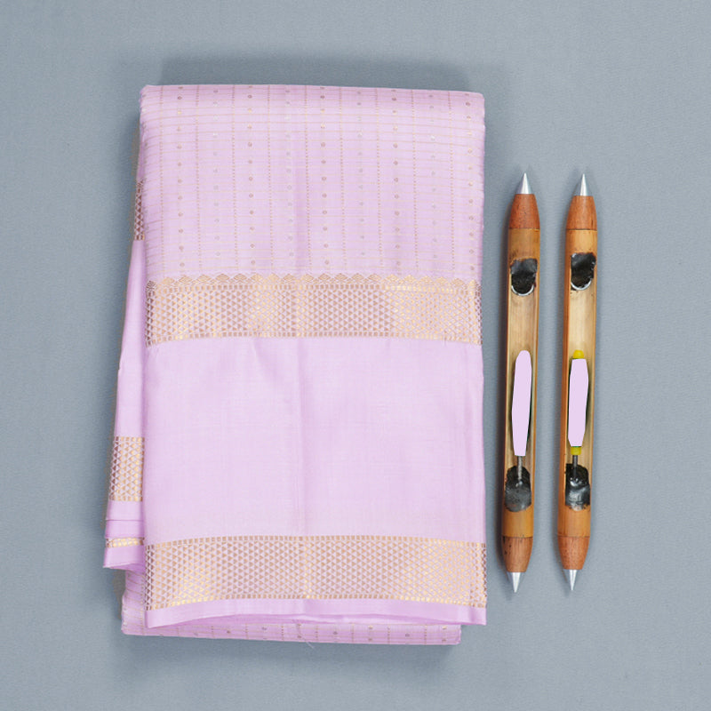 Hayagrivas Handloom Lilac Kanjivaram Silk Saree KBF969I12-2