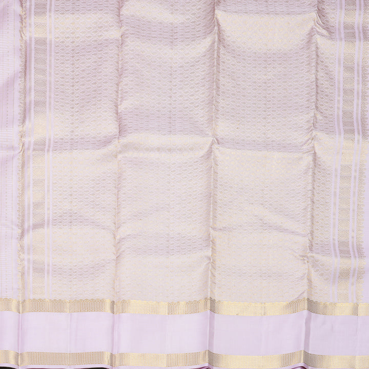 Hayagrivas Handloom Lilac Kanjivaram Silk Saree KBF969I12-2