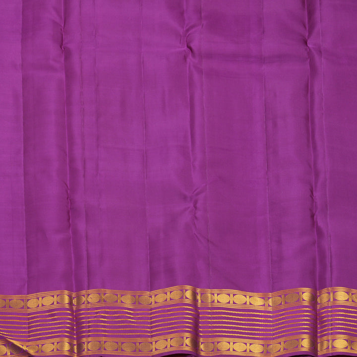 Hayagrivas Handloom Purple Kanjivaram Silk Saree with Magenta Border KBF969I14-1