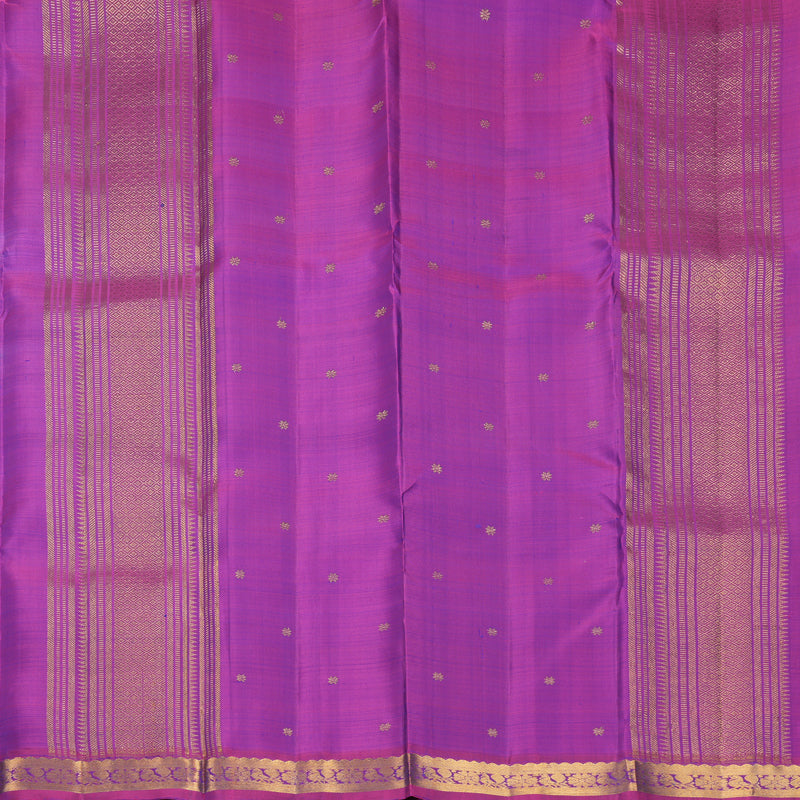 Hayagrivas Handloom Mayilkazhuthu Kanjivaram Silk Saree with Purple Border KBF969I3-5