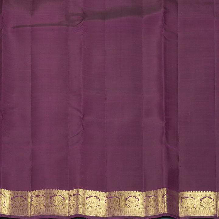 Hayagrivas Handloom Purple Kanjivaram Silk Saree KBF969I4-2
