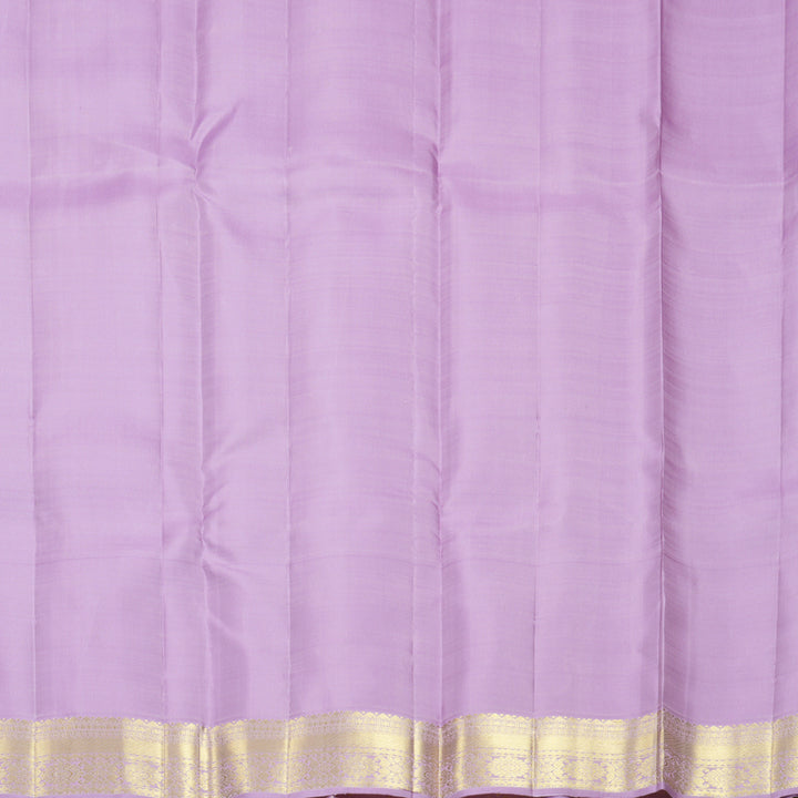 Hayagrivas Handloom Lilac Kanjivaram Silk Saree KBF969I4-3