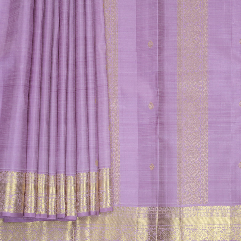 Hayagrivas Handloom Lilac Kanjivaram Silk Saree KBF969I4-3