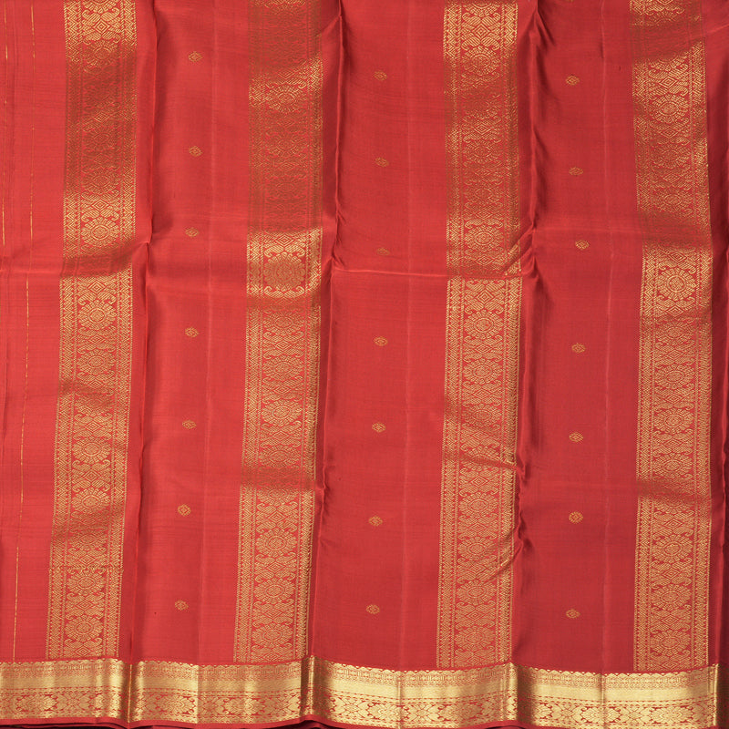 Hayagrivas Handloom Red Kanjivaram Silk Saree KBF969I4-5