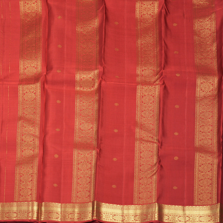 Hayagrivas Handloom Red Kanjivaram Silk Saree KBF969I4-5