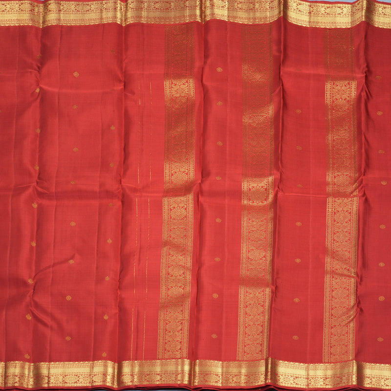 Hayagrivas Handloom Red Kanjivaram Silk Saree KBF969I4-5