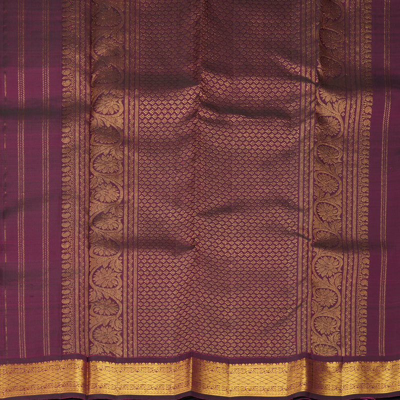 Hayagrivas Handloom Purple Kanjivaram Silk Saree KBF969I4-6