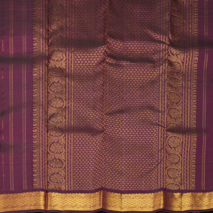 Hayagrivas Handloom Purple Kanjivaram Silk Saree KBF969I4-6