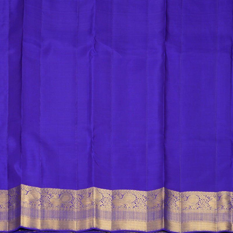 Hayagrivas Handloom MS Blue Kanjivaram Silk Saree KBF969I5-2