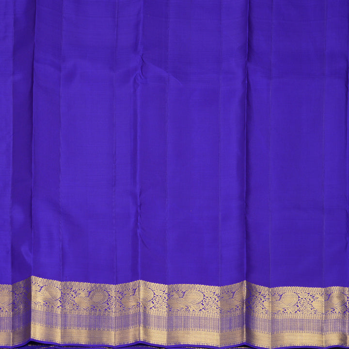 Hayagrivas Handloom MS Blue Kanjivaram Silk Saree KBF969I5-2