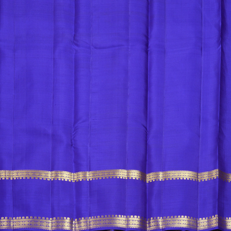 Hayagrivas Handloom MS Blue Kanjivaram Silk Saree KBF969I7-3