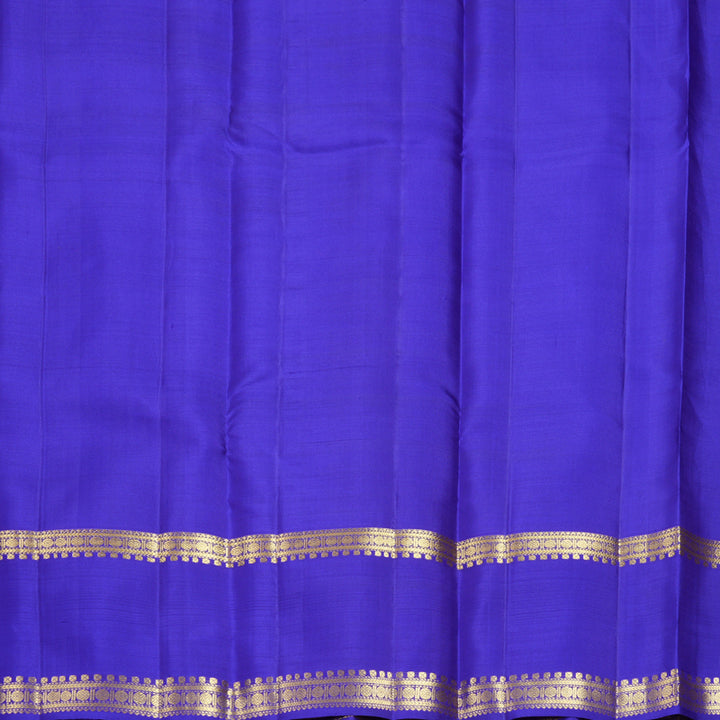 Hayagrivas Handloom MS Blue Kanjivaram Silk Saree KBF969I7-3