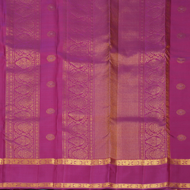 Hayagrivas Handloom Magenta Kanjivaram Silk Saree KBF969I7-5