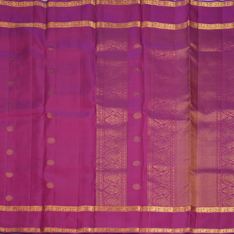 Hayagrivas Handloom Magenta Kanjivaram Silk Saree KBF969I7-5