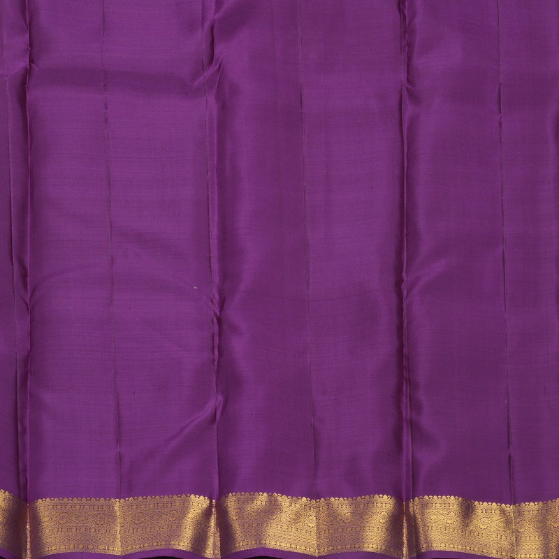 Hayagrivas Handloom Purple Kanjivaram Silk Saree KBF969I8-3