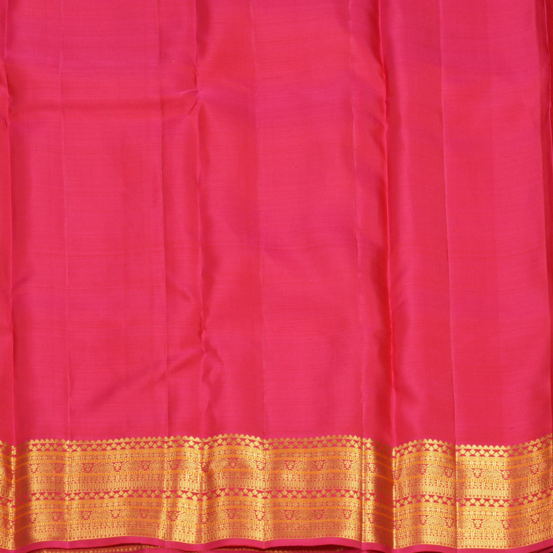 Hayagrivas Handloom Rani Pink Kanjivaram Silk Saree KBF969I8-4