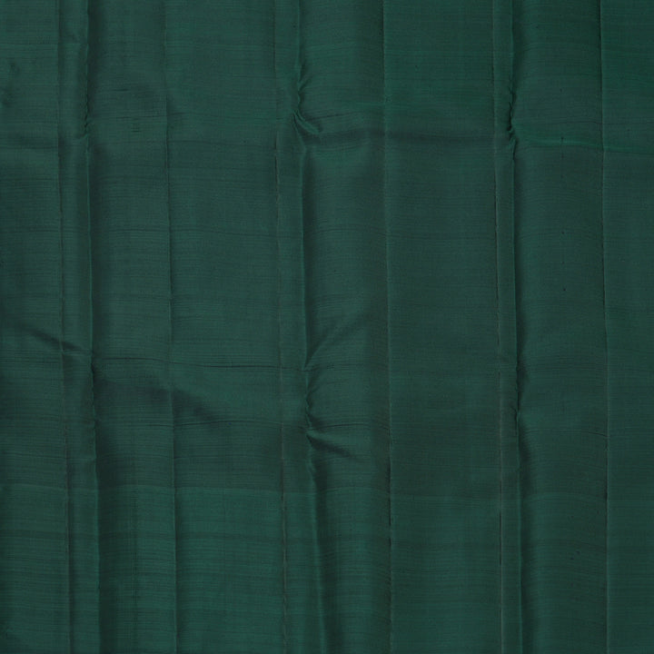 Hayagrivas Handloom Dark Blue Kanjivaram Silk Saree with Peacock Green Border KBF969I9-4