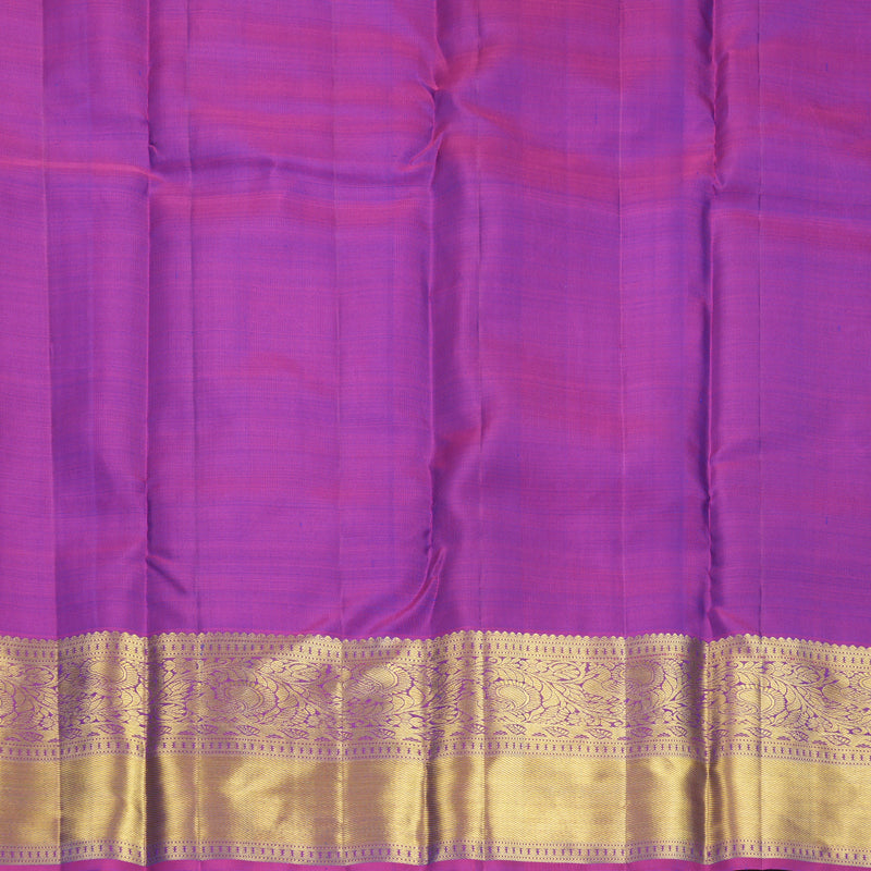 Hayagrivas Handloom Royal Blue Kanjivaram Silk Saree with Purple Border KBF969I9-6