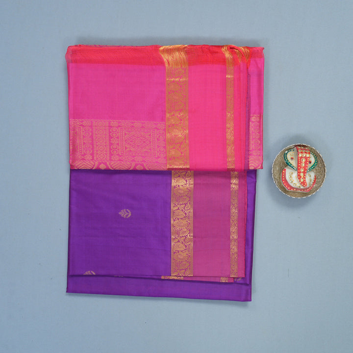 Hayagrivas Purple Handloom Soft Silk Saree KBF971I2-10