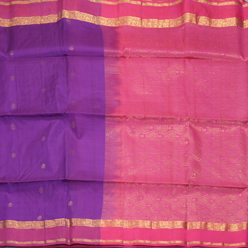 Hayagrivas Purple Handloom Soft Silk Saree KBF971I2-10