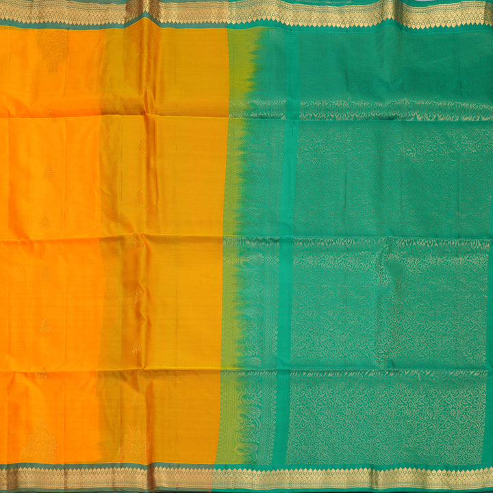 Hayagrivas Mambazham Orange Handloom Soft Silk Saree KBF971I2-7