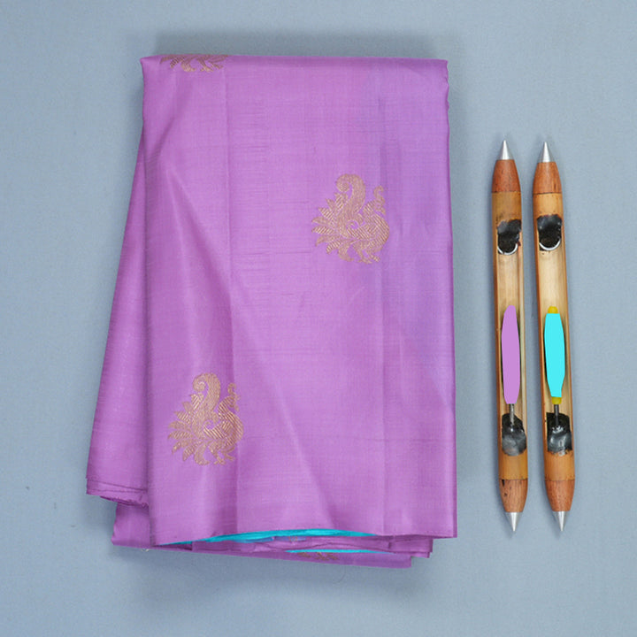 Hayagrivas Handloom Lavender Kanjivaram Silk Saree KBF975I4-1