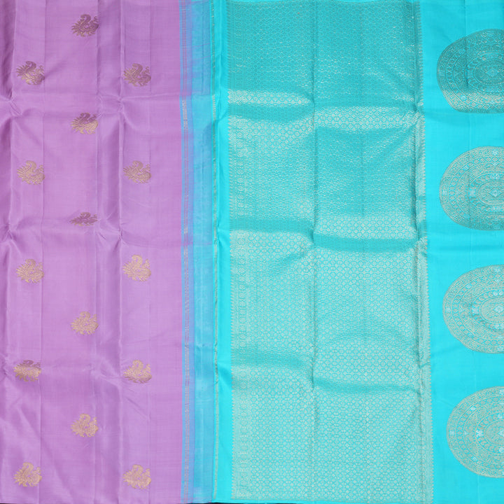 Hayagrivas Handloom Lavender Kanjivaram Silk Saree KBF975I4-1