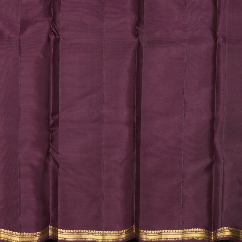 Hayagrivas Handloom Vadamalli Purple Kanjivaram Silk Saree with Plum Purple Border KBF977I1-10