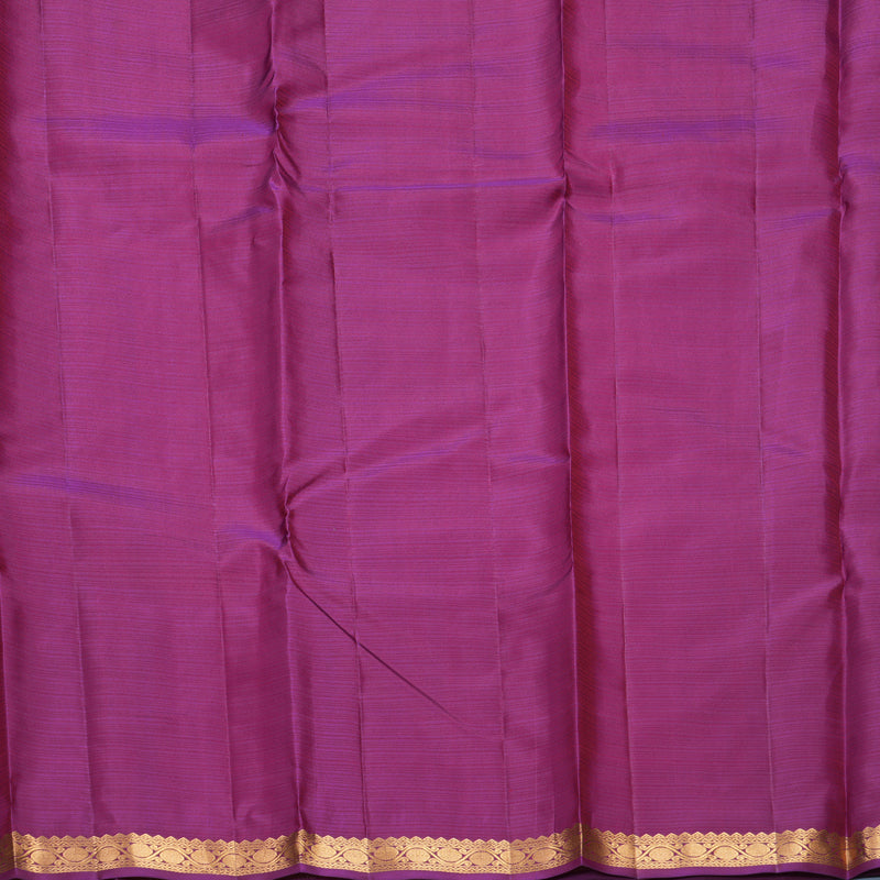 Hayagrivas Handloom Red Kanjivaram Silk Saree with Purple Border KBF977I1-11