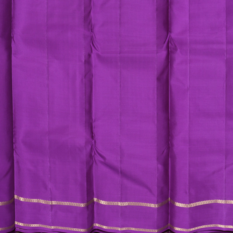 Hayagrivas Handloom Purple Kanjivaram Silk Saree KBF977I10-1