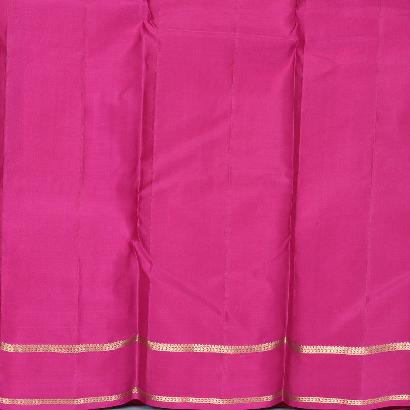 Hayagrivas Handloom Rani Pink Kanjivaram Silk Saree KBF977I10-2