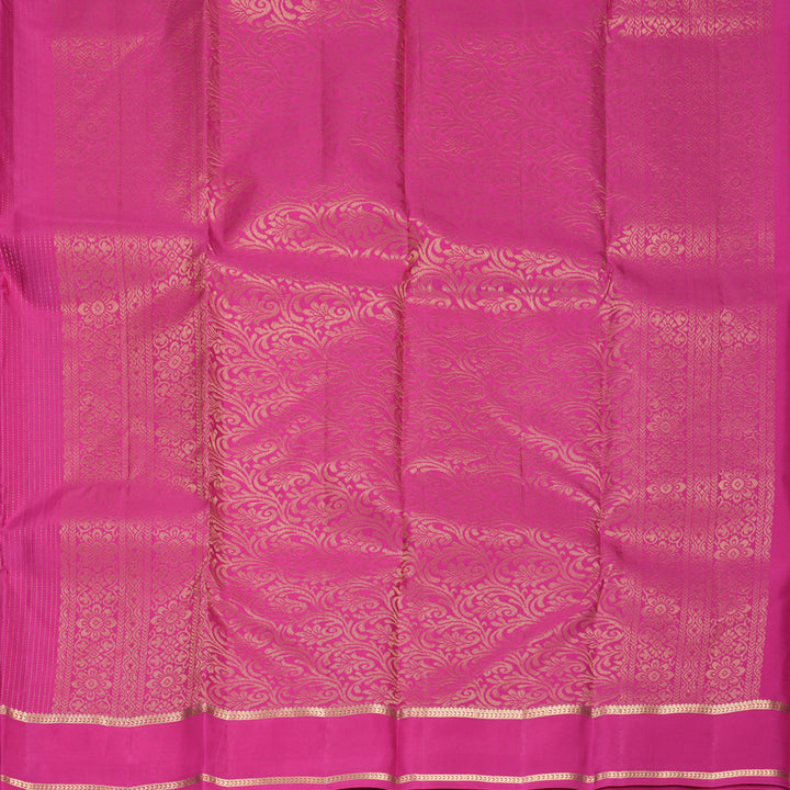 Hayagrivas Handloom Rani Pink Kanjivaram Silk Saree KBF977I10-2