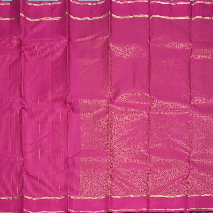Hayagrivas Handloom Rani Pink Kanjivaram Silk Saree KBF977I10-2