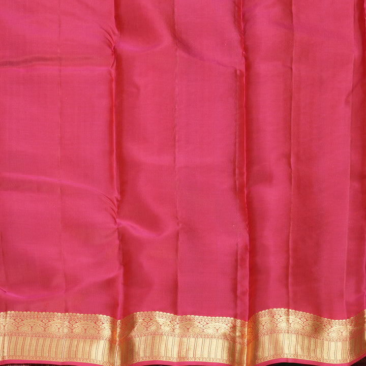 Hayagrivas Handloom Sea Green Kanjivaram Silk Saree with Purple Border KBF977I13-7