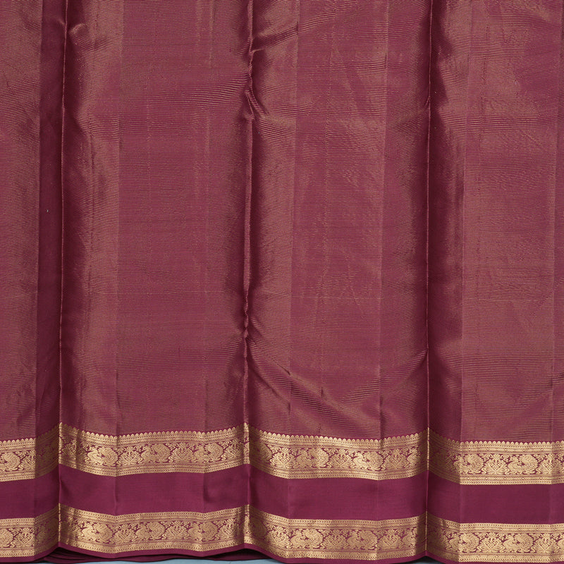 Hayagrivas Handloom Plum Purple Kanjivaram Silk Saree KBF977I14-3