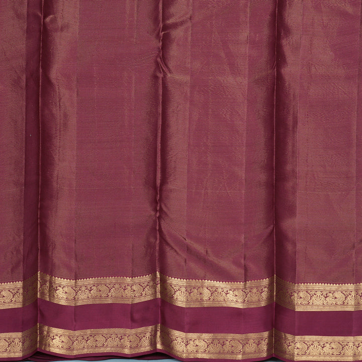 Hayagrivas Handloom Plum Purple Kanjivaram Silk Saree KBF977I14-3