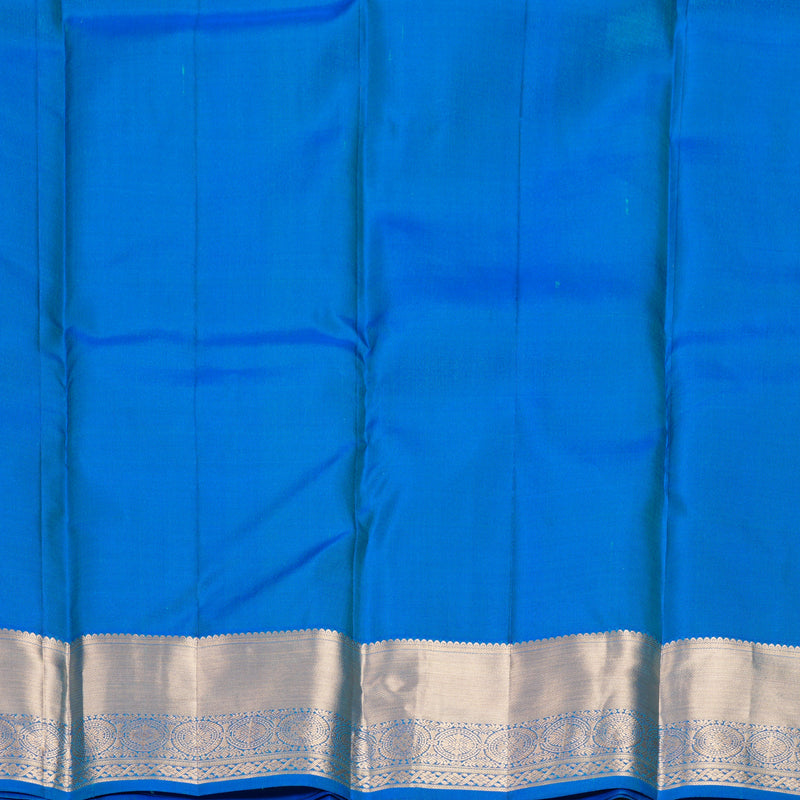 Hayagrivas Handloom Sky Blue Kanjivaram Silk Saree KBF977I18-6