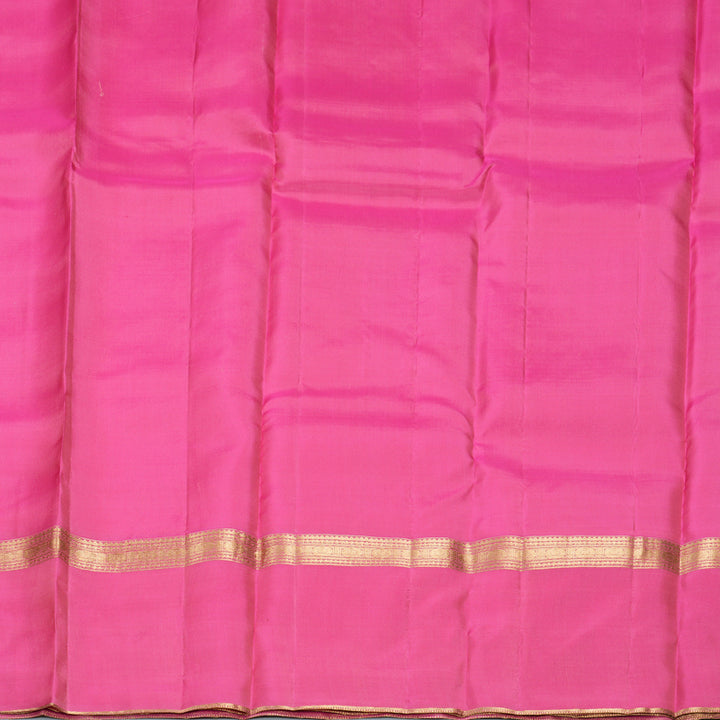 Hayagrivas Handloom Peach Orange Kanjivaram Silk Saree with Ganga Jamuna Border KBF977I23-1