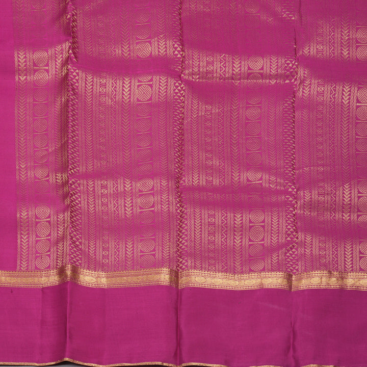 Hayagrivas Handloom Vadamalli Purple Kanjivaram Silk Saree with Ganga Jamuna Border KBF977I23-3