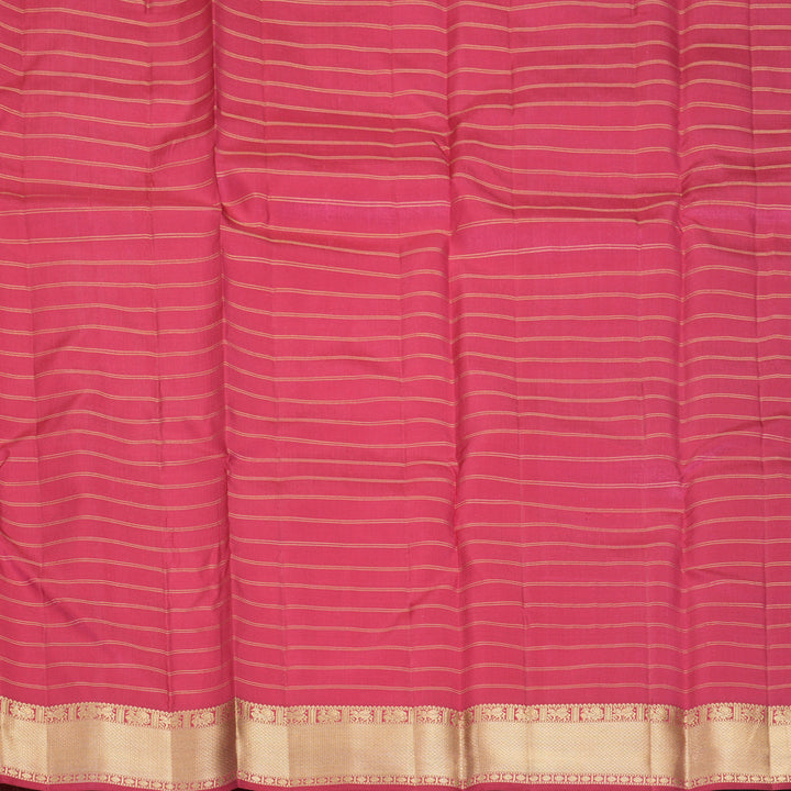 Hayagrivas Handloom Pink Kanjivaram Silk Saree KBF977I26-2