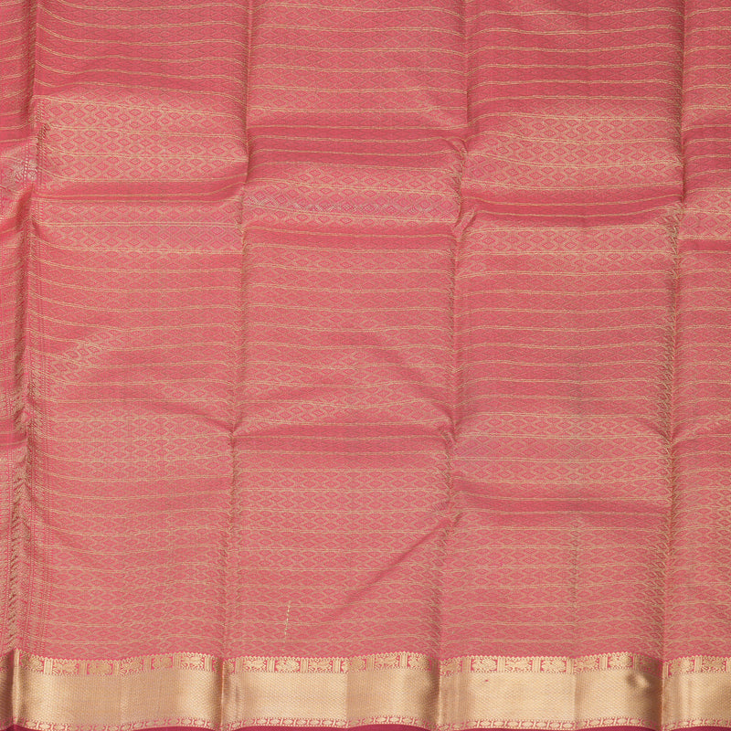 Hayagrivas Handloom Pink Kanjivaram Silk Saree KBF977I26-2