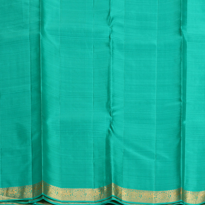 Hayagrivas Handloom Sea Green Kanjivaram Silk Saree KBF977I3-9