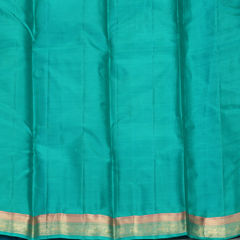 Hayagrivas Handloom Royal Blue Kanjivaram Silk Saree KBF977I4-1