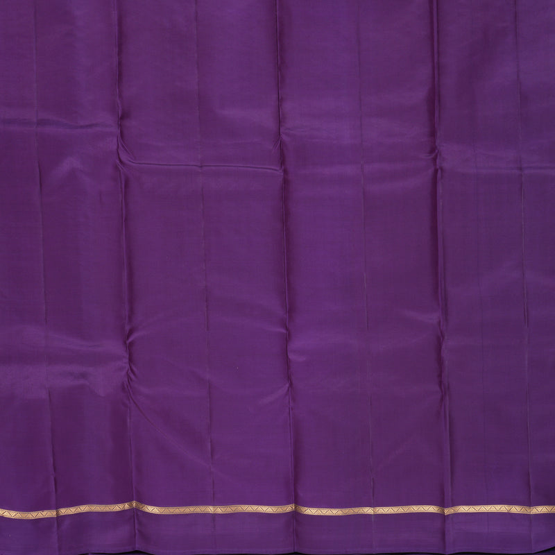 Hayagrivas Handloom Dual Tone (Blue &amp; Purple) Kanjivaram Silk Saree KBF977I8-4