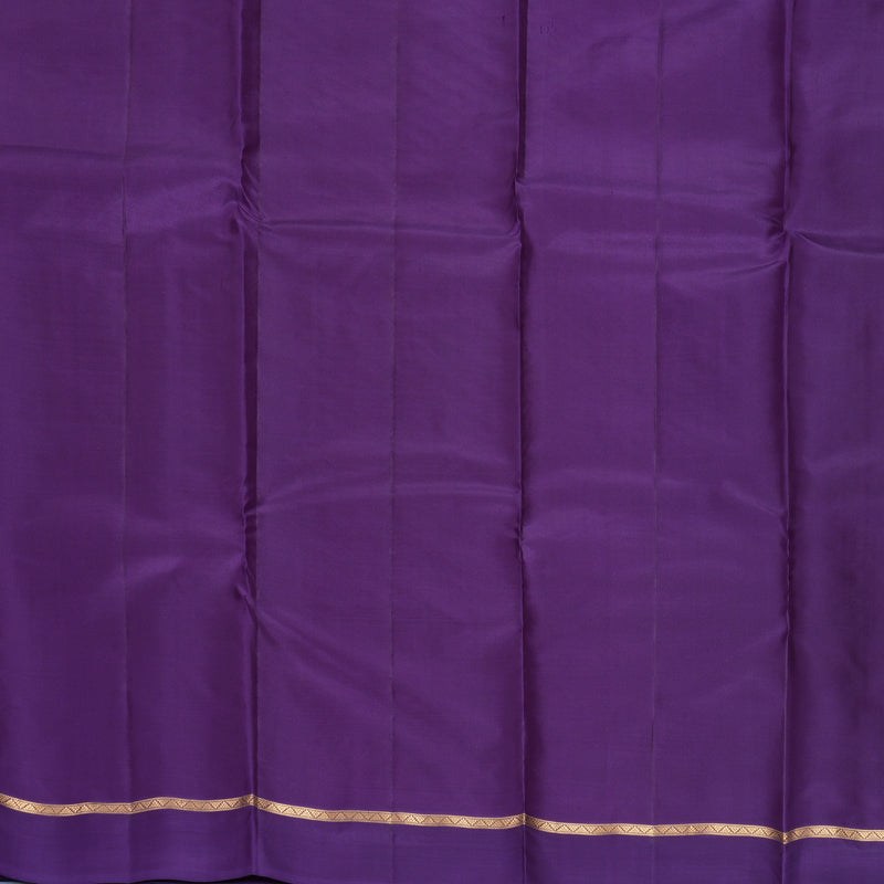 Hayagrivas Handloom Mauve Kanjivaram Silk Saree with Purple Border KBF977I8-7