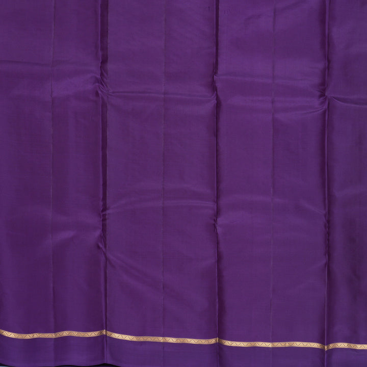 Hayagrivas Handloom Mauve Kanjivaram Silk Saree with Purple Border KBF977I8-7
