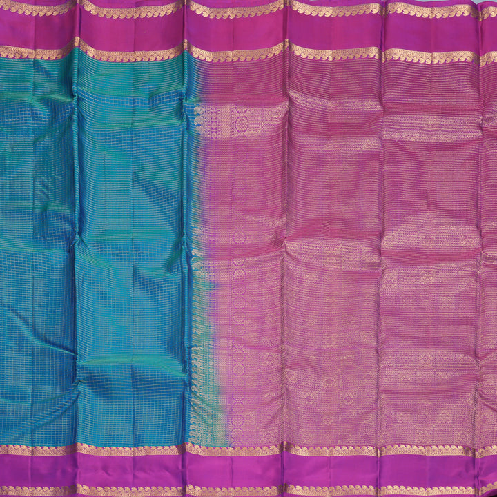 Hayagrivas Handloom Mayilkazhuthu Kanjivaram Silk Saree with Purple Border KBF977I9-17