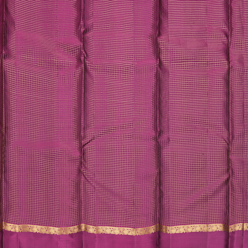 Hayagrivas Handloom Bottle Green Kanjivaram Silk Saree with Purple Border KBF977I9-21