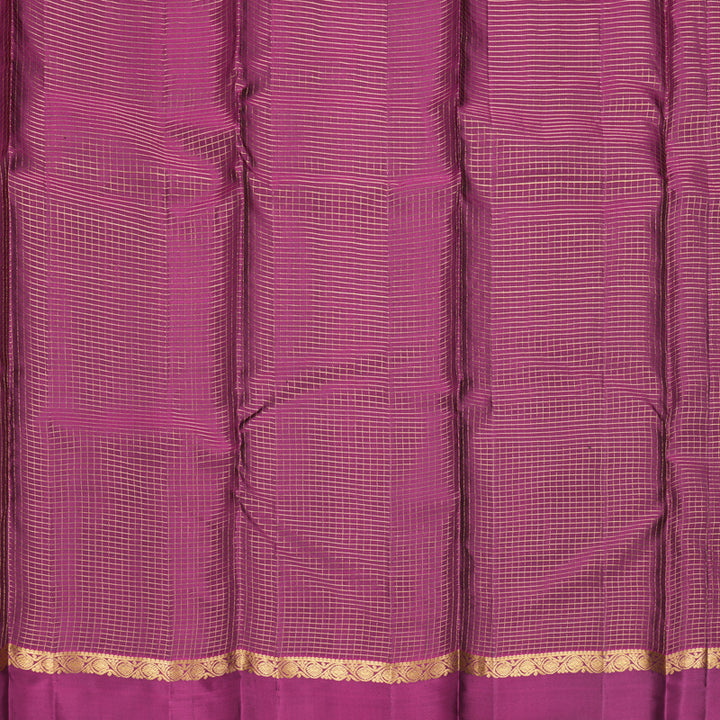 Hayagrivas Handloom Bottle Green Kanjivaram Silk Saree with Purple Border KBF977I9-21