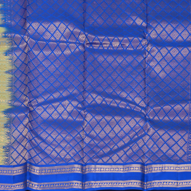 Hayagrivas Handloom Parrot Green Kanjivaram Silk Saree with Mayilkazhuthu Border KBF978I1-1
